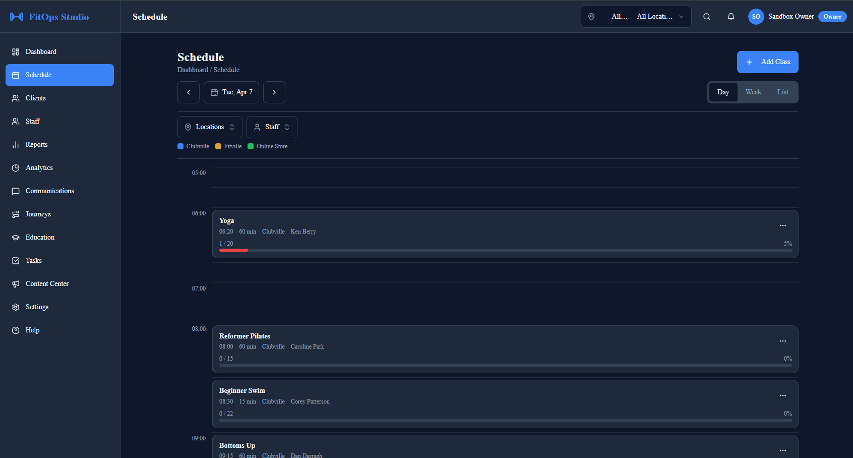 FitOps screenshot 2